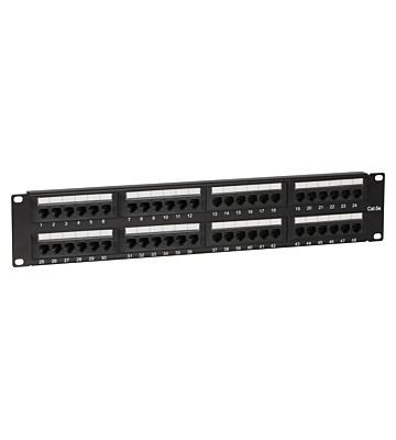 CAT5e UTP patch panel - 48 porte