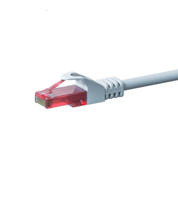 UTP CAT6 patchkabel 2m hvid - 100% kobber