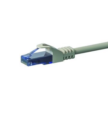 UTP CAT6a patchkabel 1m grå - 100% kobber
