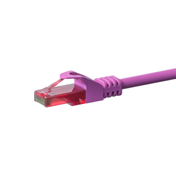UTP CAT6 patchkabel 5m pink - 100% kobber