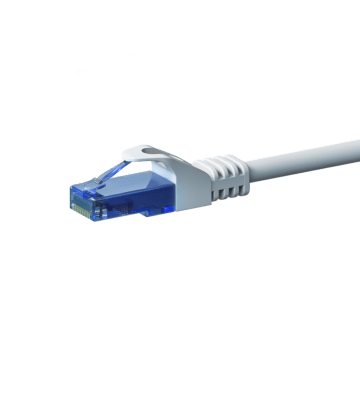 UTP CAT6a patchkabel 5m hvid - 100% kobber