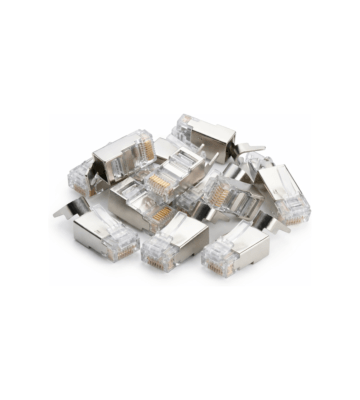 DANICOM SFTP CAT6a RJ45 stik - til stiv kerne - 10 stk.