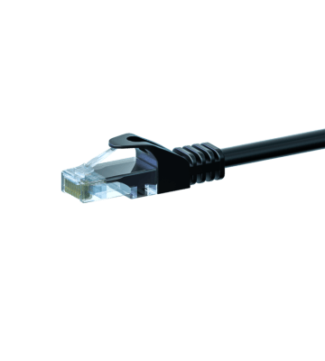 UTP CAT5e patchkabel 5m sort - 100% kobber