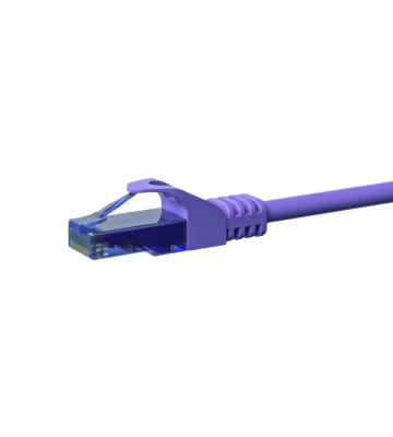 UTP CAT6a patchkabel 5m lilla - 100% kobber