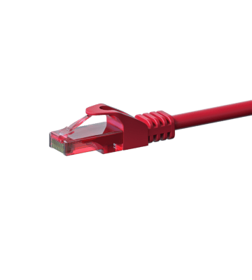 UTP CAT6 patchkabel 2m rød - 100% kobber