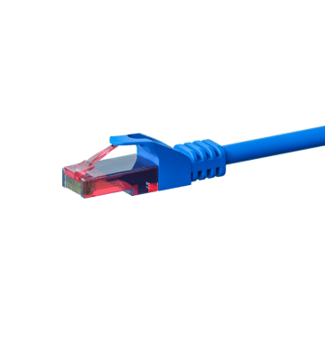 UTP CAT6 patchkabel 2m blå - 100% kobber