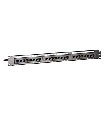 CAT6a UTP patch panel - 24 porte
