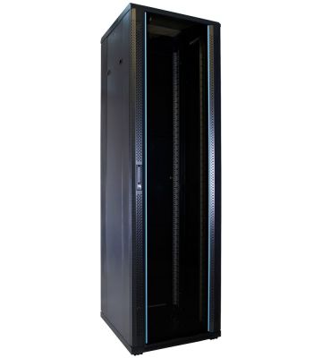 42U serverskab med glaslåge 600x600x2000mm (BxDxH)