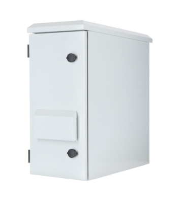 6U udendørs vægskab til lodret montering IP55 - 600x280x600mm (BxDxH)
