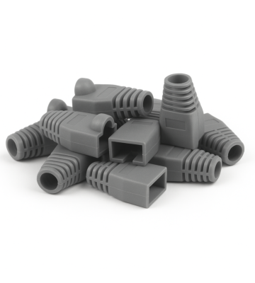 DANICOM RJ45 Kabelgennemføring Grå - 10 stk