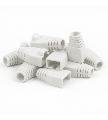 DANICOM RJ45 Kabelgennemføring Hvid - 10 stk