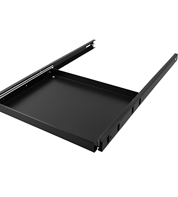 1U, 19" udvidelig hylde, til 1000 mm dybe serverskabe