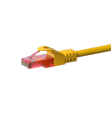 UTP CAT6 patchkabel 5m gul - 100% kobber