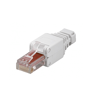 DANICOM UTP CAT6a Værktøjsfri RJ45 Connector - til fleksibel og stiv kerne