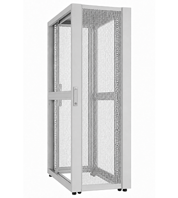 52U Datacenter serverskab med perforeret låge 800x1000x2400mm (BxDxH) Grå