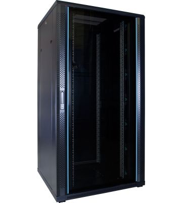 32U serverskab med glaslåge 800x800x1600mm (BxDxH)