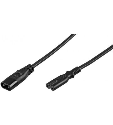 Strømkabel C7 til C8 2m sort