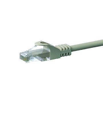 UTP CAT5e patchkabel 10m grå - 100% kobber