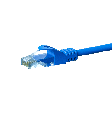 UTP CAT5e patchkabel 3m blå - 100% kobber