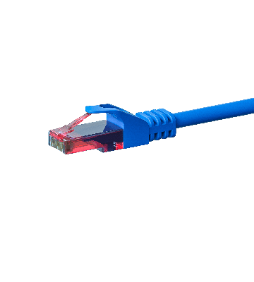 UTP CAT6 patchkabel 10m blå - 100% kobber