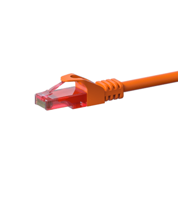 UTP CAT6 patchkabel 0,15m orange - 100% kobber