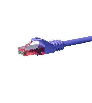 UTP CAT6 patchkabel 1,50m lilla - 100% kobber
