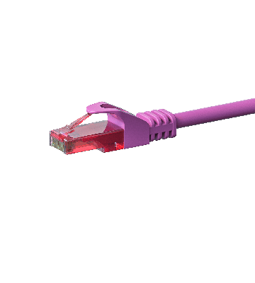 UTP CAT6 patchkabel 1,50m pink - 100% kobber