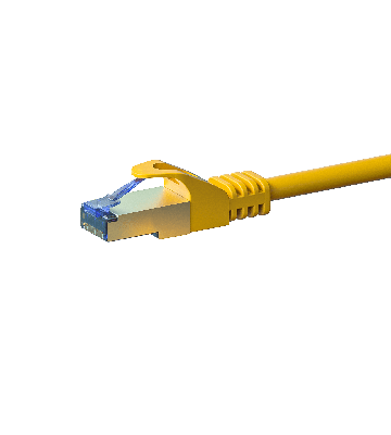 CAT6a S/FTP (PIMF) patchkabel 10m gul