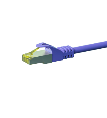 Cat7 S/FTP (PIMF) patchkabel 5m lilla