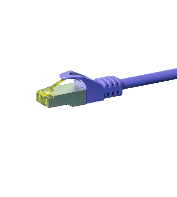 Cat7 S/FTP (PIMF) patchkabel 20m lilla