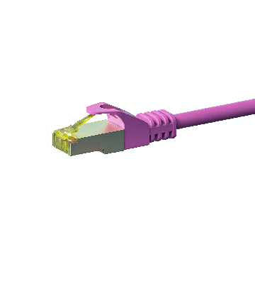 Cat7 S/FTP (PIMF) patchkabel 0,50 m pink