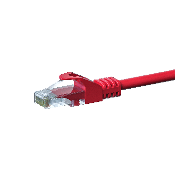 CAT5e UTP patch kabel 20m rød - CCA