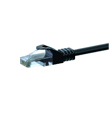 CAT6 UTP patch kabel 1m sort - CCA