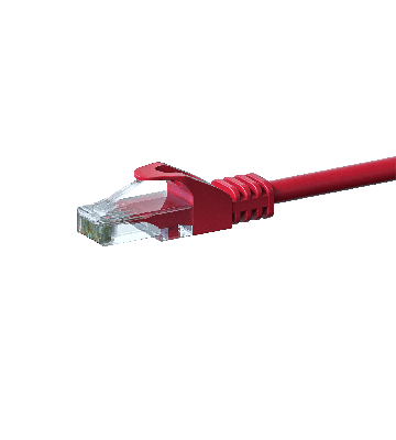 CAT6 UTP patch kabel 7,50m rød - CCA