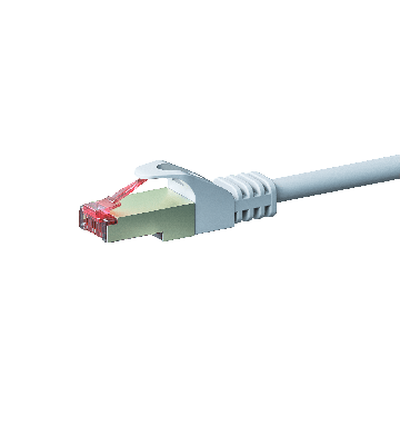 CAT6 S/FTP (PIMF) patchkabel 0,25m hvid