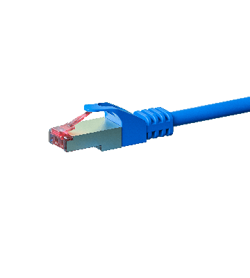CAT6 S/FTP (PIMF) patchkabel 0,50 m blå