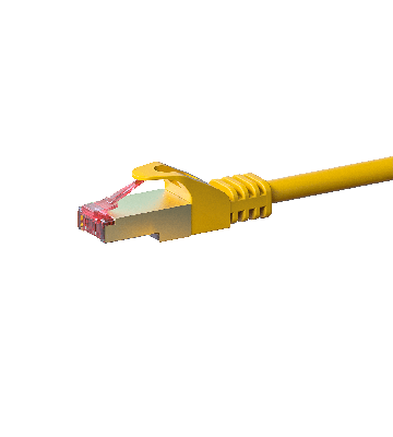 CAT6 S/FTP (PIMF) patchkabel 15m gul