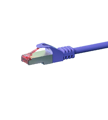 CAT6 S/FTP (PIMF) patchkabel 0,25m lilla