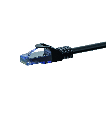 UTP CAT6a patchkabel 3m sort - 100% kobber