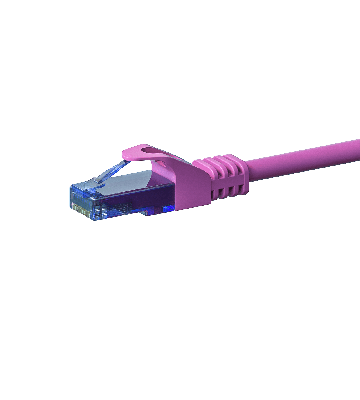 UTP CAT6a patchkabel 20m pink - 100% kobber