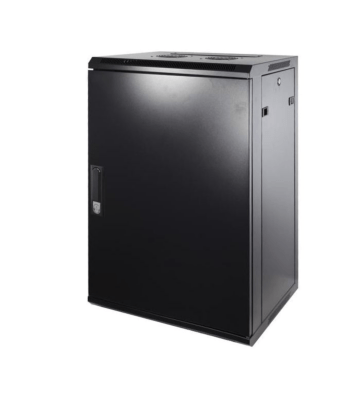 18U vægskab med metaldør 600x450x900mm (BxDxH)