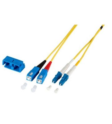 OS2 duplex fiberoptisk kabel LC-SC 10m