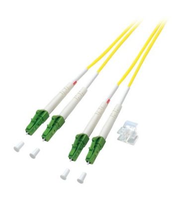 OS2 duplex fiberoptisk kabel LC/APC-LC/APC 5m