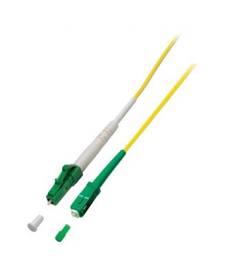 OS2 simpleks fiberoptisk kabel LC/APC-SC/APC 15m