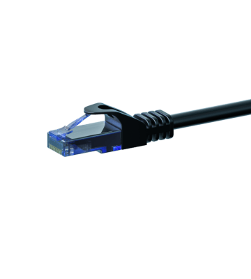 UTP CAT6a patchkabel 5m sort - 100% kobber