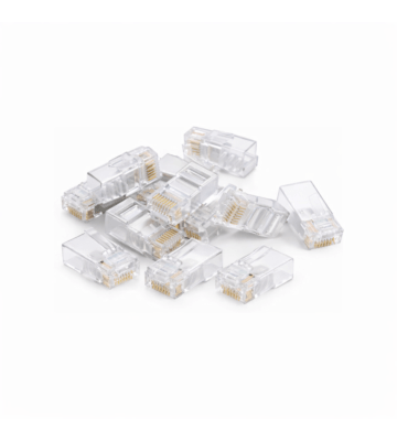 DANICOM UTP CAT6a RJ45 stik - til stiv kerne - 10 stk.