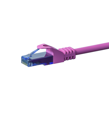 UTP CAT6a patchkabel 5m pink - 100% kobber