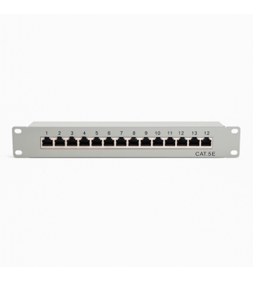 Cat5 10 tommer 12 port STP patch panel