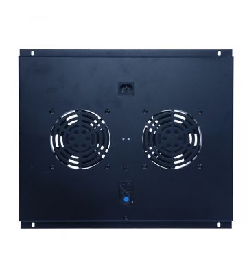 Ventilatorpakke med 2 blæsere og termostat velegnet til 600 mm dybe serverskabe