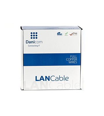 CAT8 S/FTP 50m kabel på rulle - LSZH (Dca)
